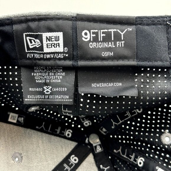 NBA Los Angeles Lakers Suede Embroidered Hat Original Fit Grey Cap Belt Strap - Picture 8 of 8